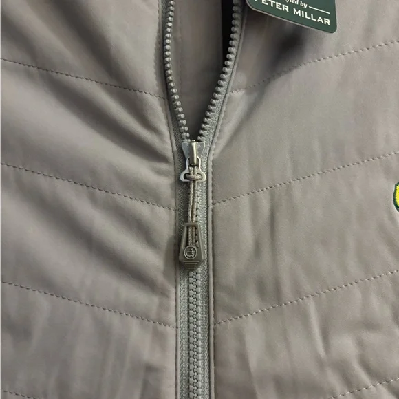 NWT MEN’S MASTERS PETER MILLAR 2024 VEST QUILTED GREY SIZE LARGE L